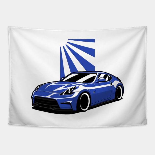 Blue 370Z JDM Tapestry by KaroCars