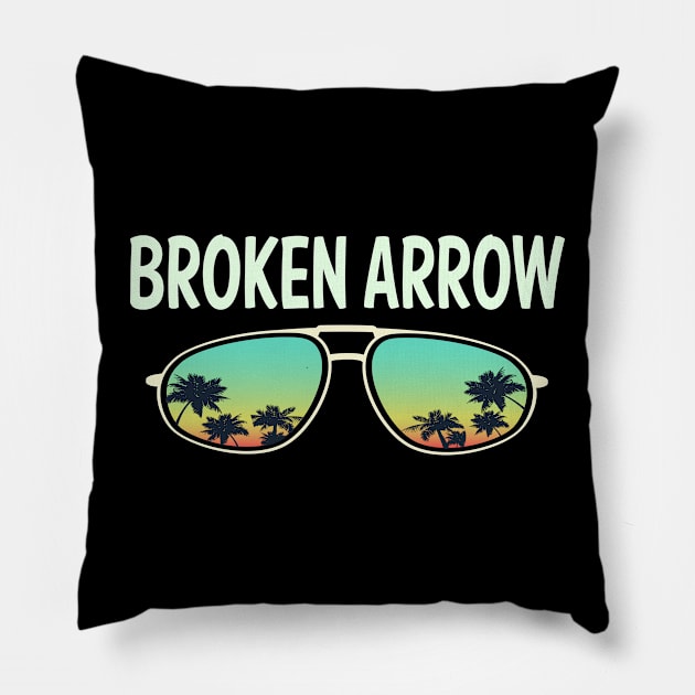 Nature Glasses Broken Arrow Pillow by rosenbaumquinton52