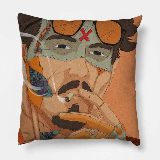 jhony deep Pillow by aesthetic shop