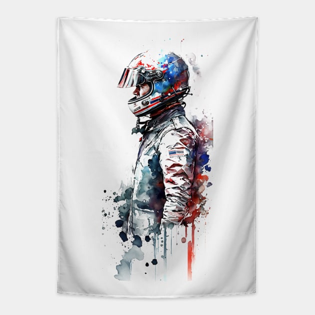 Racecar Driver Tapestry by Kid Relic