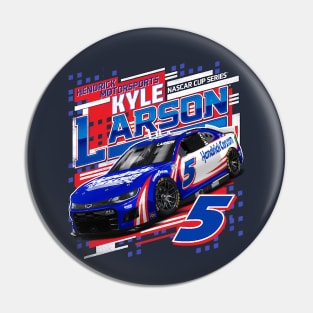 Kyle Larson Navy Draft Pin