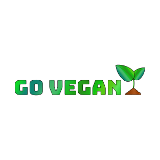 Go Vegan | Vegan Vegetarian Plant Based Animal Welfare T-Shirt