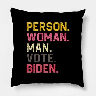 Person Man Woman Vote Biden Pillow