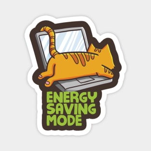 Cat in Energy Saving Mode Magnet