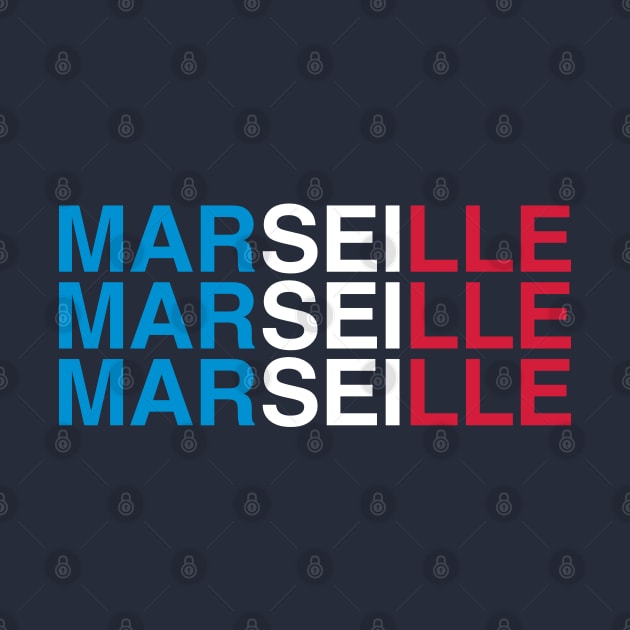 MARSEILLE French Flag by eyesblau