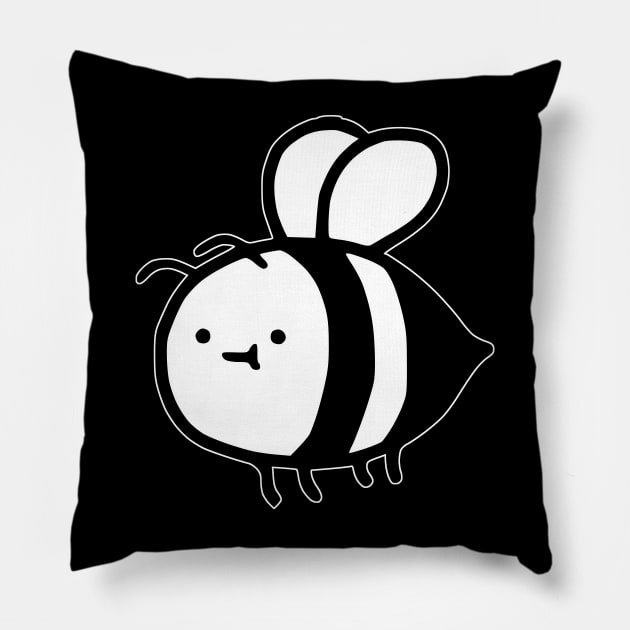 Cute Bee Pillow by Comrade Jammy