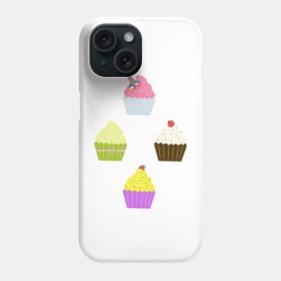 Fancy Baked Cupcake Dessert Collection Phone Case