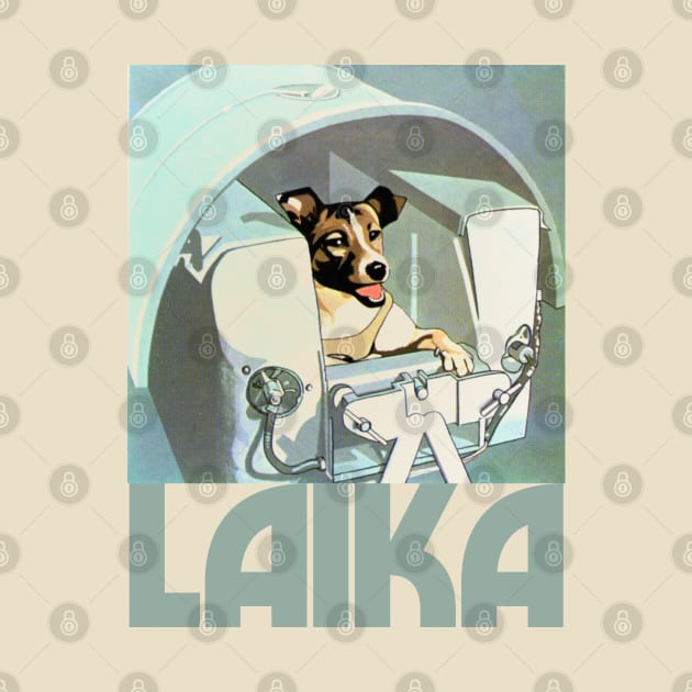 Laika /// Sputnik 2 Space Dog by DankFutura
