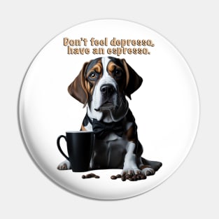 Coffee and Beagle Pin