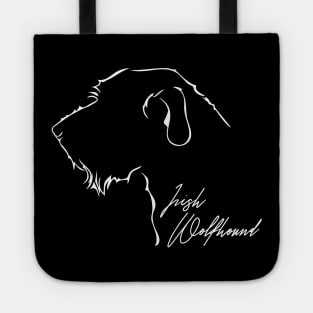 Proud Irish Wolfhound profile dog lover Tote