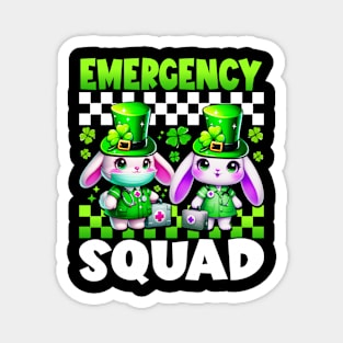 emergency department Emergency squad ER Nurse st Patricks Day Magnet