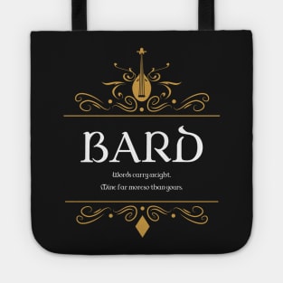 Bard Bards Buff Tabletop RPG Addict Tote