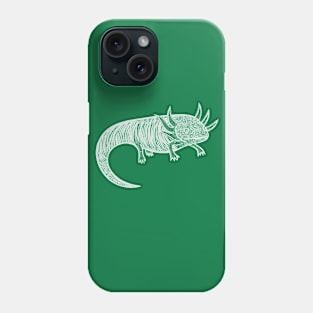 Axolotl - detailed hand drawn animal design Phone Case