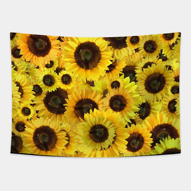 Beautiful Sunflowers Tapestry by gelibolu