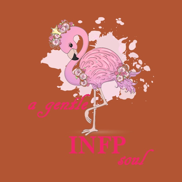 a beautiful pink flamingo- a gentle INFP soul by maggzstyle