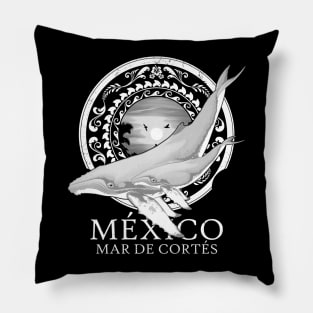 Humpback whales Mexico Sea of Cortez Pillow