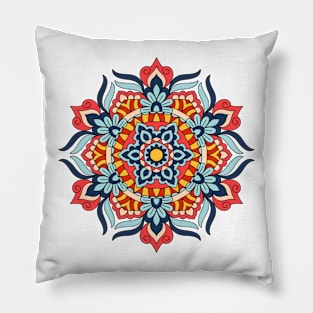 Ethnic Mandala Round Ornament Pattern Pillow