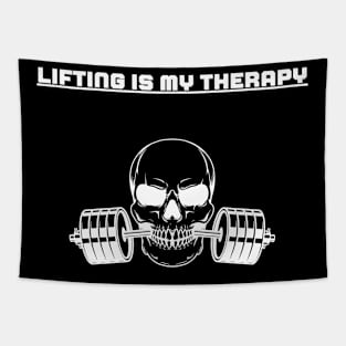 Lifting is my therapy Tapestry