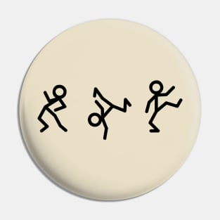 Dancing Stickmen Pin