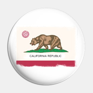 Washed California flag Pin