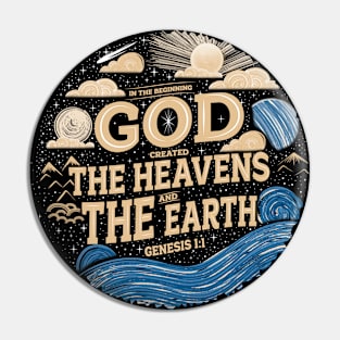 Genesis 1:1 In The Beginning Pin