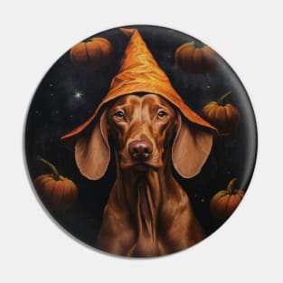 Cute Weimaraner Halloween Pin