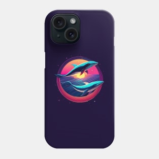 Two whales in love Phone Case