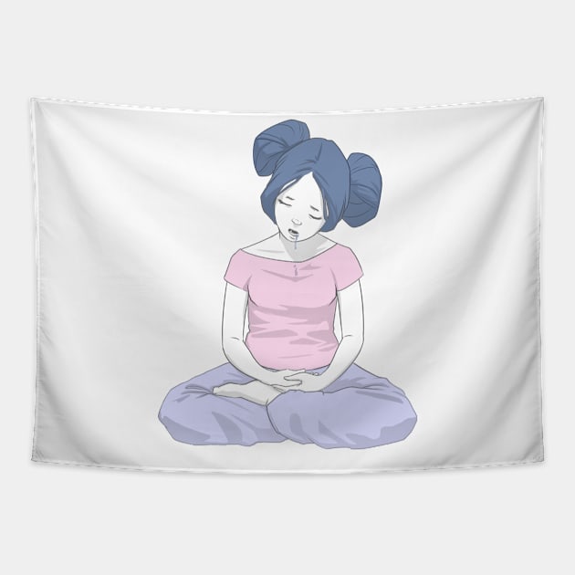 I Meditate Too 3 | Gandhara Tapestry by Gandhara