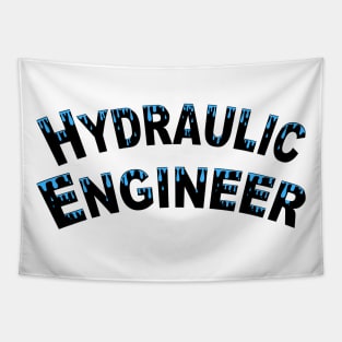 Hydraulic Engineer Water Droplets Tapestry