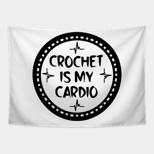 Crochet Is My Cardio Tapestry by colorsplash