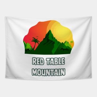 Red Table Mountain Tapestry