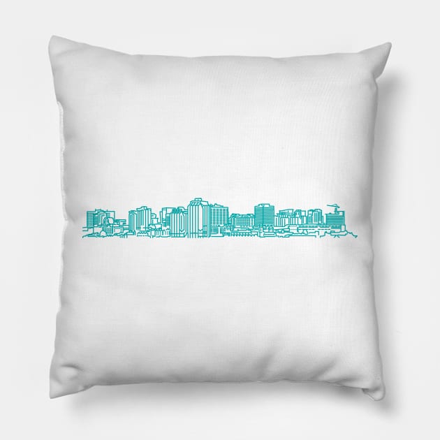 Halifax skyline Pillow by scotmccormack