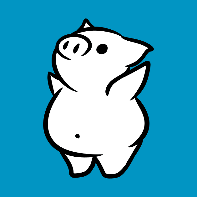 Happy Pig by Jossly_Draws