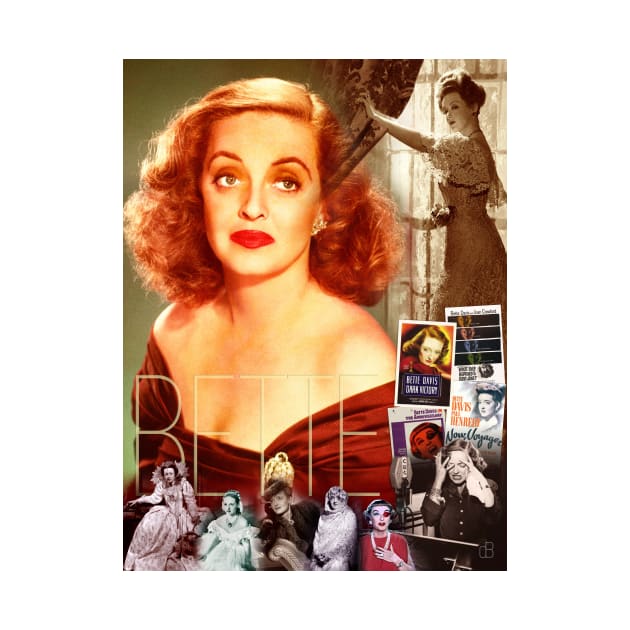 Bette Davis Collage Portrait by Dez53