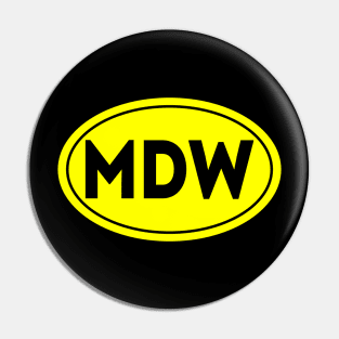 MDW Airport Code Chicago Midway International Airport USA Pin