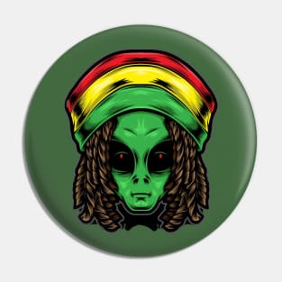 Reggae alien Pin