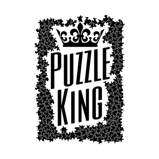 Puzzle King Crown Jigsaw Pieces Puzzler Hobbyist Funny T-Shirt