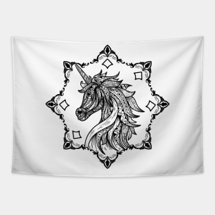 Mandala Unicorn Spirit Tapestry