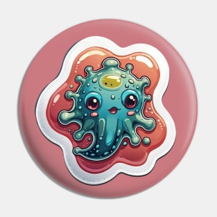 Amoeba cute Pin