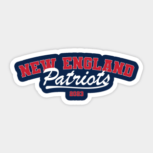 New England Patriots Round Precision Cut Decal / Sticker