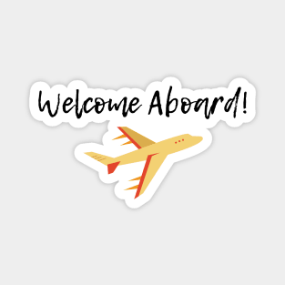 Welcome Aboard! (Plane) Magnet