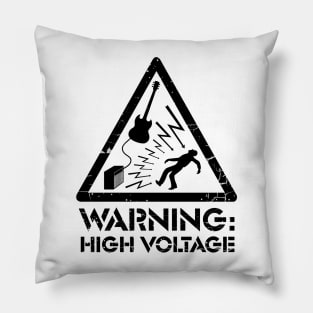 warning high voltage Pillow