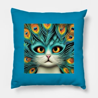 OG CAT - Peacock Cat Pillow