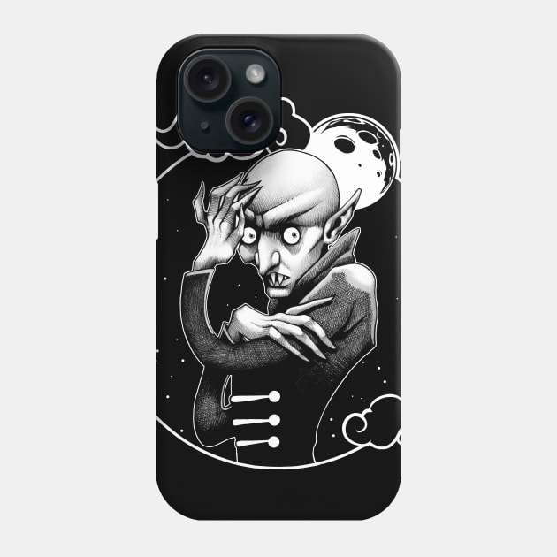 Nosferatu Circle Design Phone Case by SarahJoncas