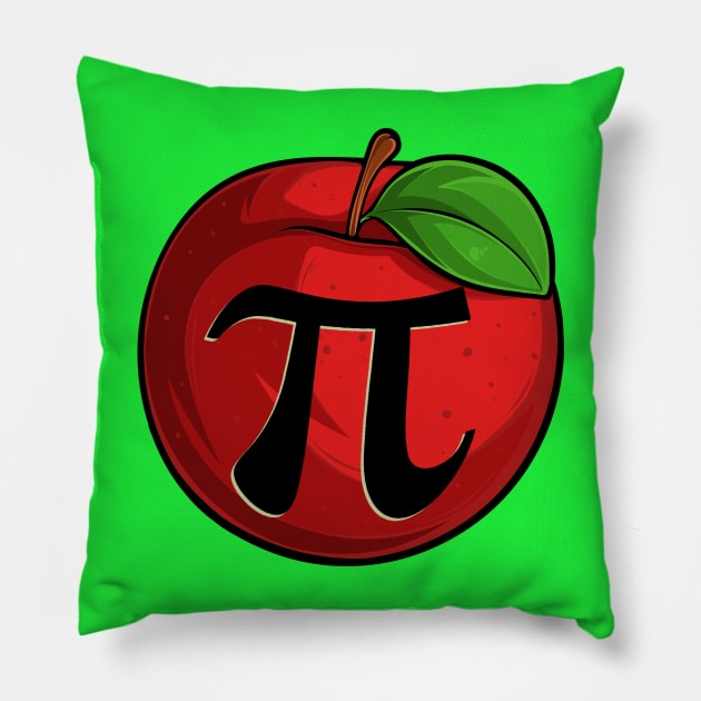 Apple Pi Math Joke Pillow by CultTees