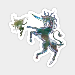 Wonderful unicorn with fairy Magnet