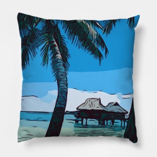 Bora Bora Bungalow Pillow