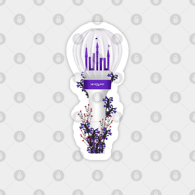 G-Idle Floral Lightstick kpop Magnet by RetroAttic