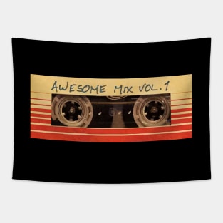 "Awesome mix vol.1" (retro cassette) Tapestry