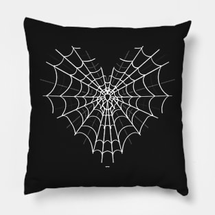 Spider Web Heart V16 Pillow